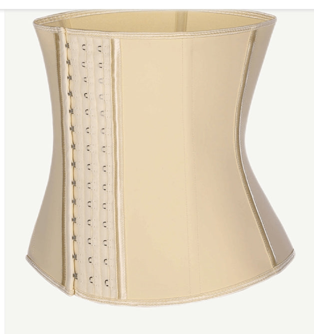 Premium Latex Waist Trainer with 24 Hooks -High Compression Slimming Corset